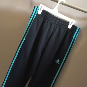 Black And Blue Adidas Warmup Pants🖤💙